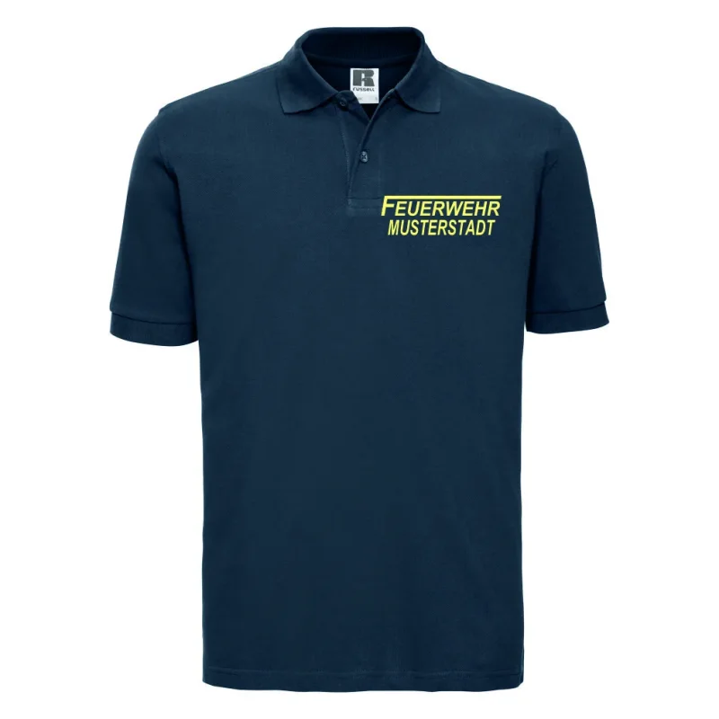 Feuerwehr Polo-Shirt navy blau