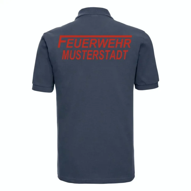 Feuerwehr Polo-Shirt navy blau