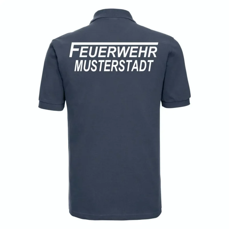 Feuerwehr Polo-Shirt navy blau