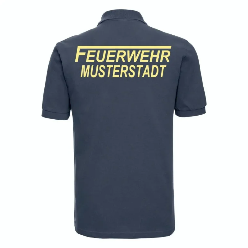 Feuerwehr Polo-Shirt navy blau
