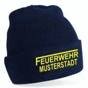 Feuerwehr Strickmütze navy