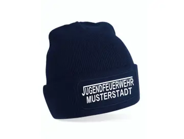 Jugendfeuerwehr Strickmütze navy