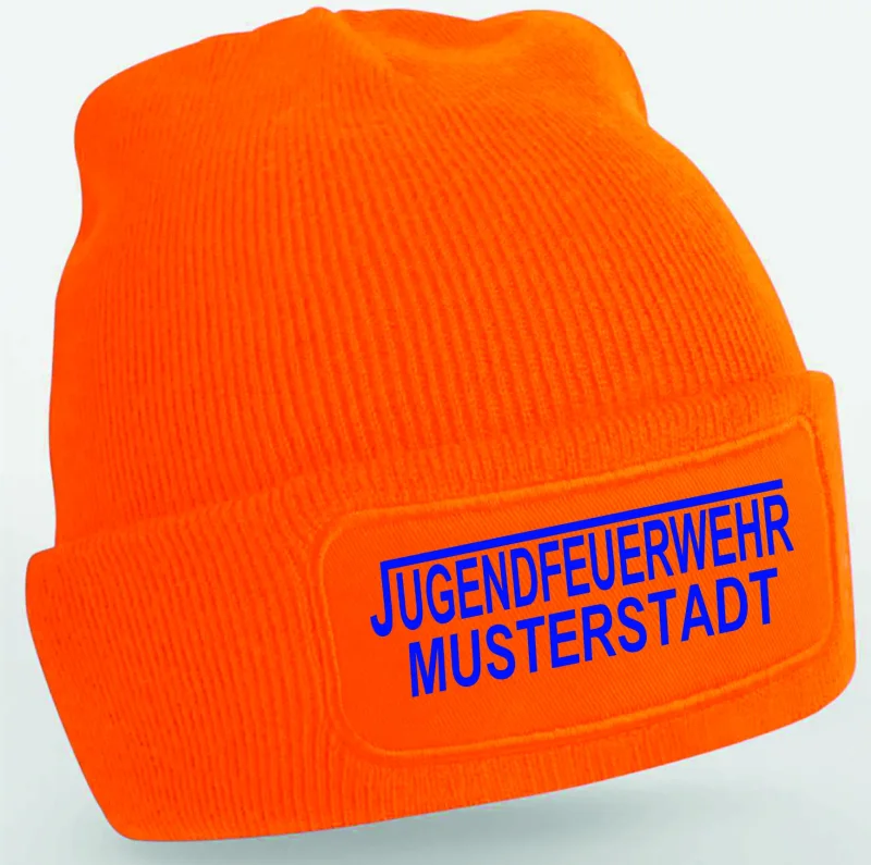 Jugendfeuerwehr Strickmütze orange