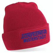 Jugendfeuerwehr Strickmütze rot