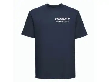 Feuerwehr T-Shirt navy blau