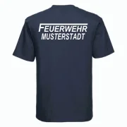 Feuerwehr T-Shirt navy blau