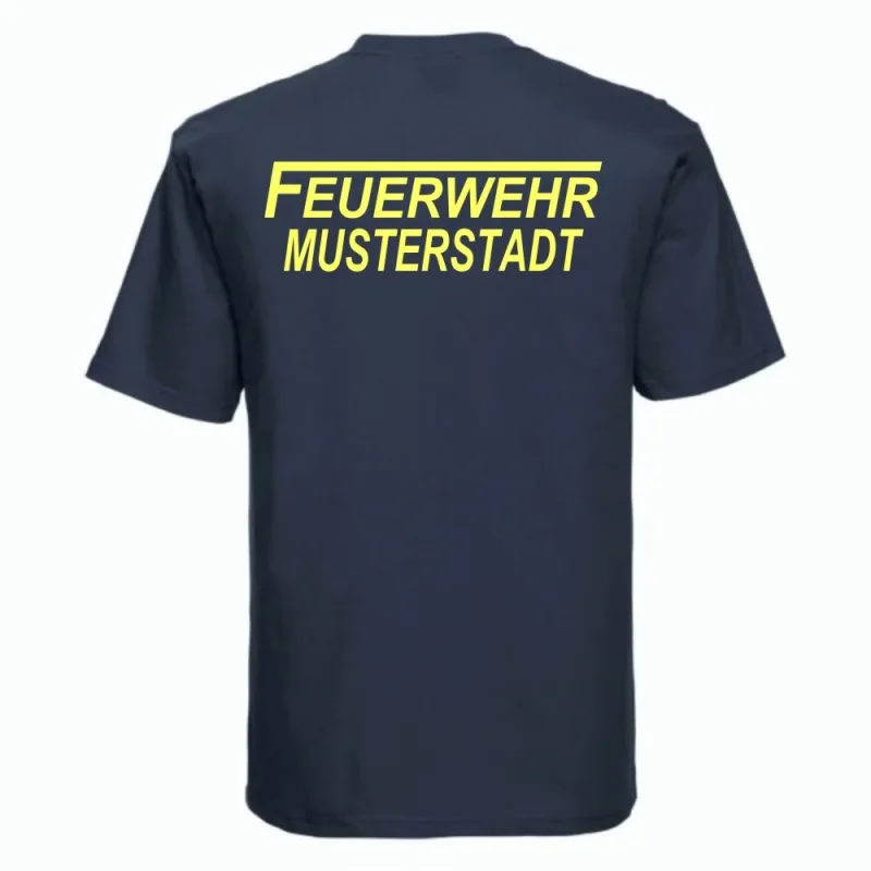 Feuerwehr T-Shirt navy blau
