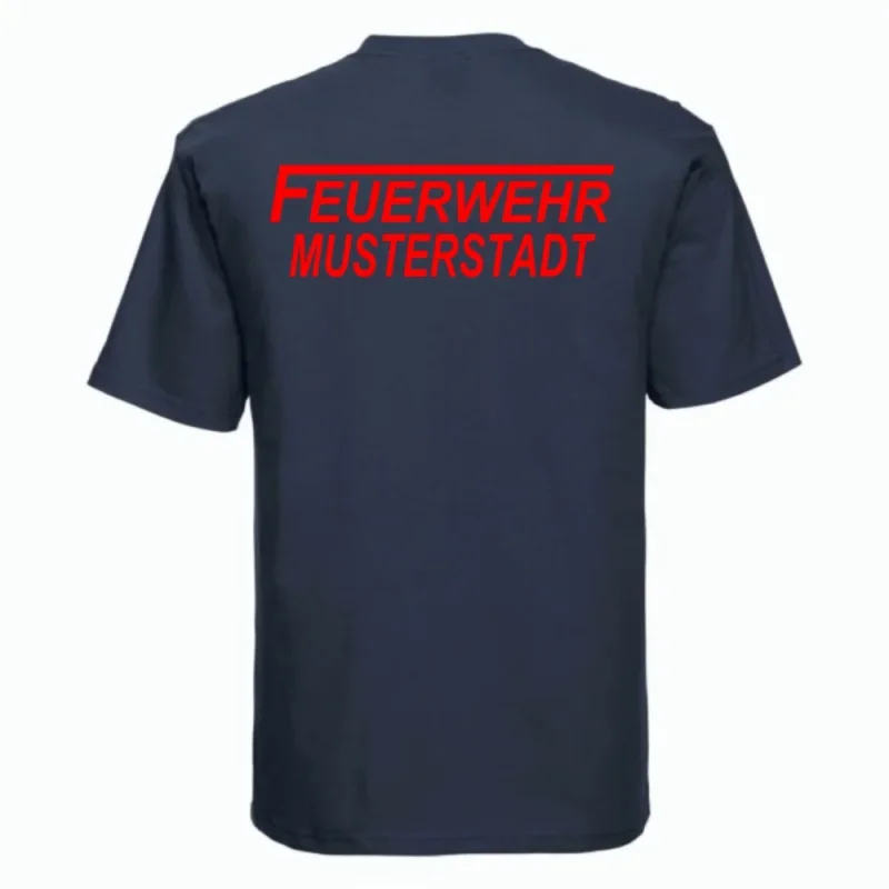 Feuerwehr T-Shirt navy blau