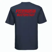 Feuerwehr T-Shirt navy blau