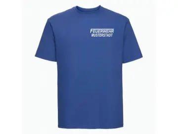 Feuerwehr T-Shirt royal blau