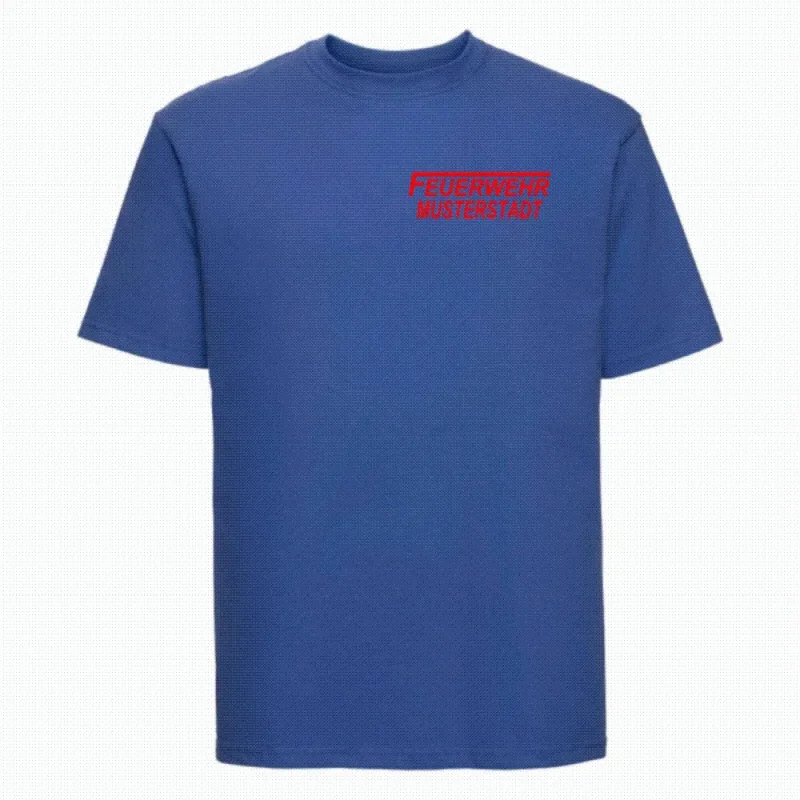 Feuerwehr T-Shirt royal blau