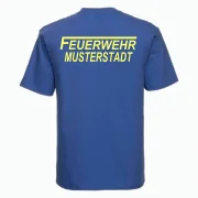 Feuerwehr T-Shirt royal blau