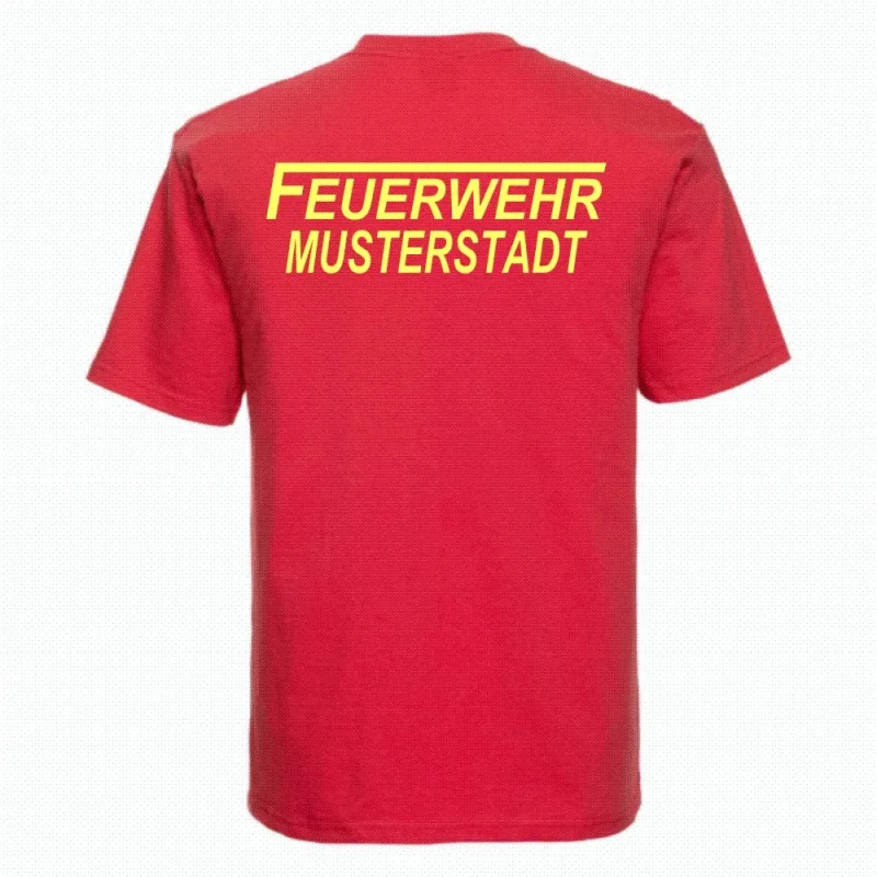 Feuerwehr T-Shirt rot