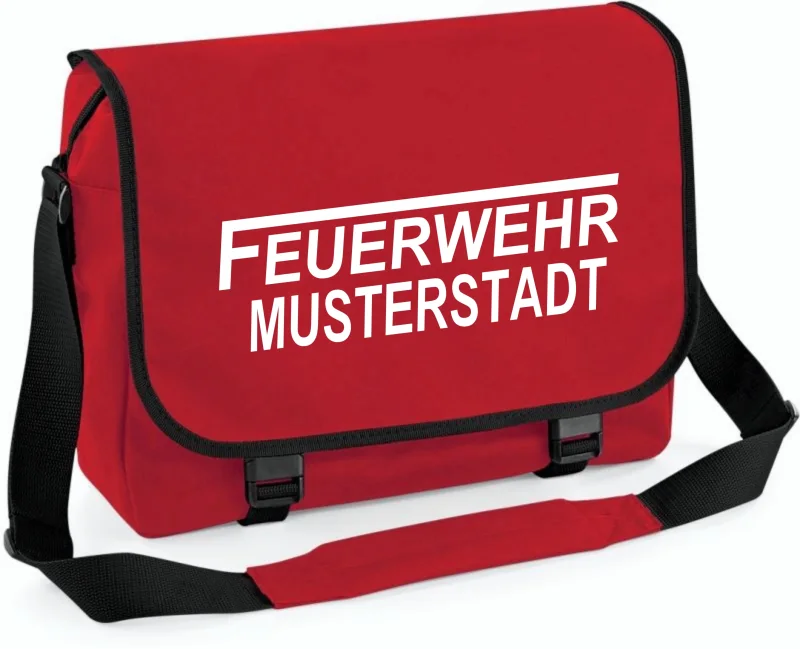 Feuerwehr Umhängetasche rot, groß