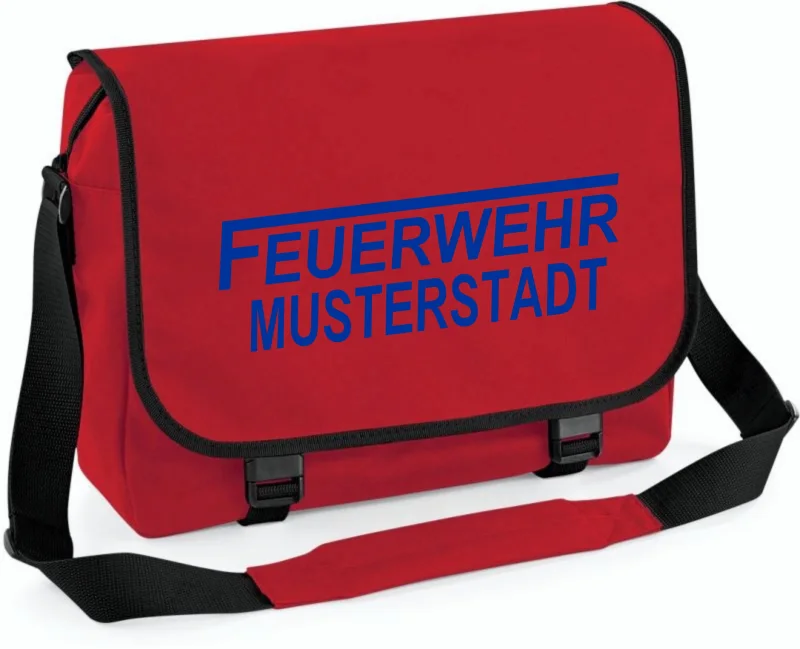 Feuerwehr Umhängetasche rot, groß