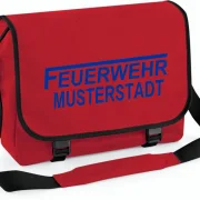 Feuerwehr Umhängetasche rot, groß