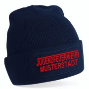 Jugendfeuerwehr Strickmütze navy