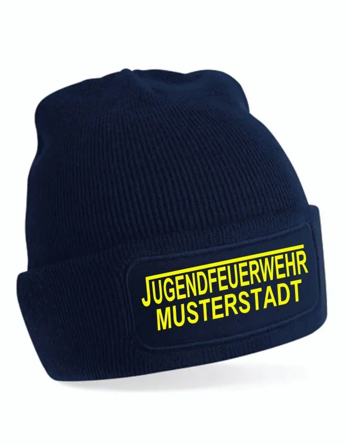 Jugendfeuerwehr Strickmütze navy