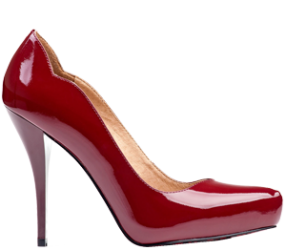 roter Damenschuh